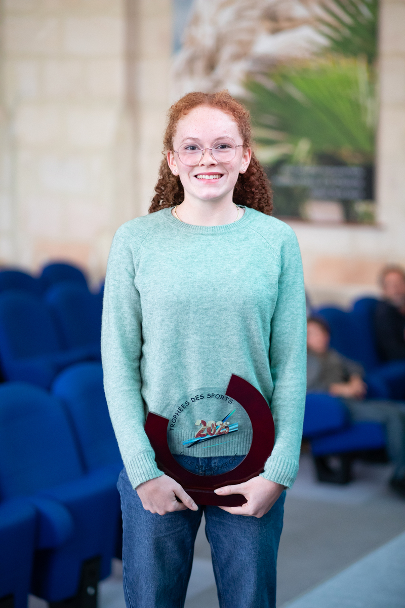Bravo Zoé 🏆 Lauréate du Trophée de la Ville de Rochefort 2025